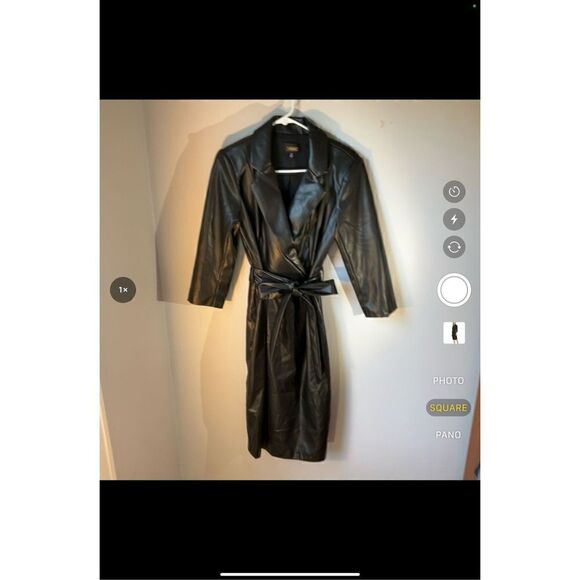 Alexia Admor Vegan Jacqueline Leather Wrap Dress, 10. NWOT. Black punk goth bad - Picture 3 of 8